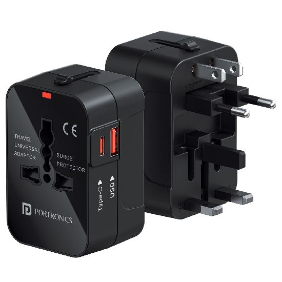 Portronics Juicemate Universal Travel Adapter 20W